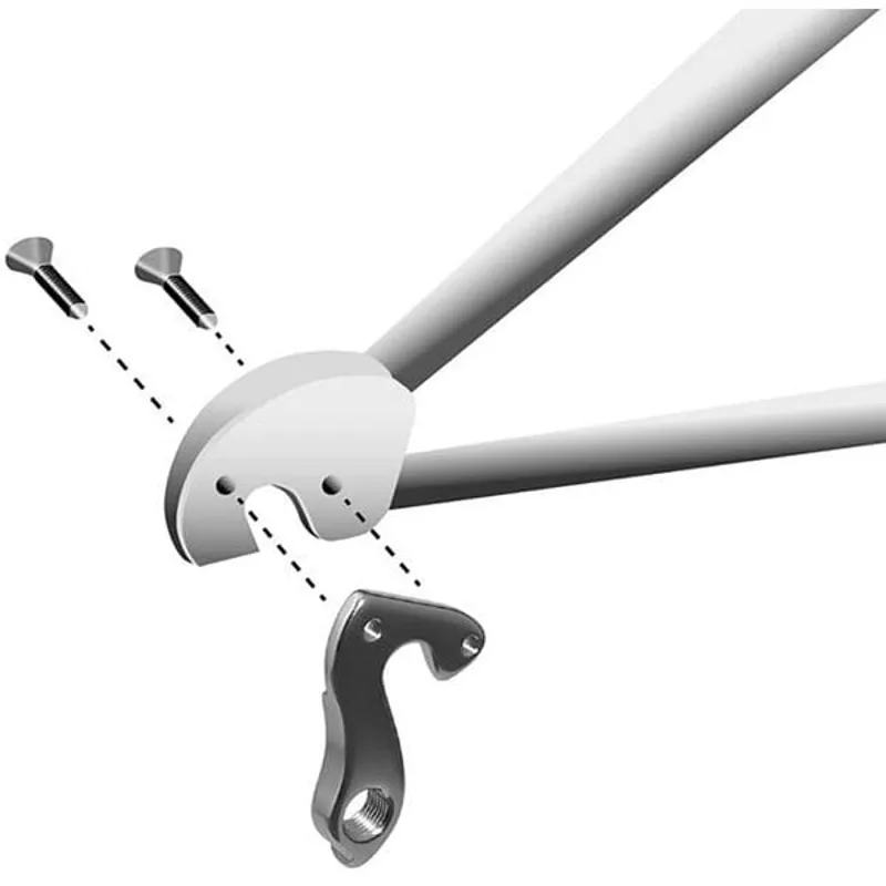 M Part Gear Hanger Various Bike Brands in Silver-2