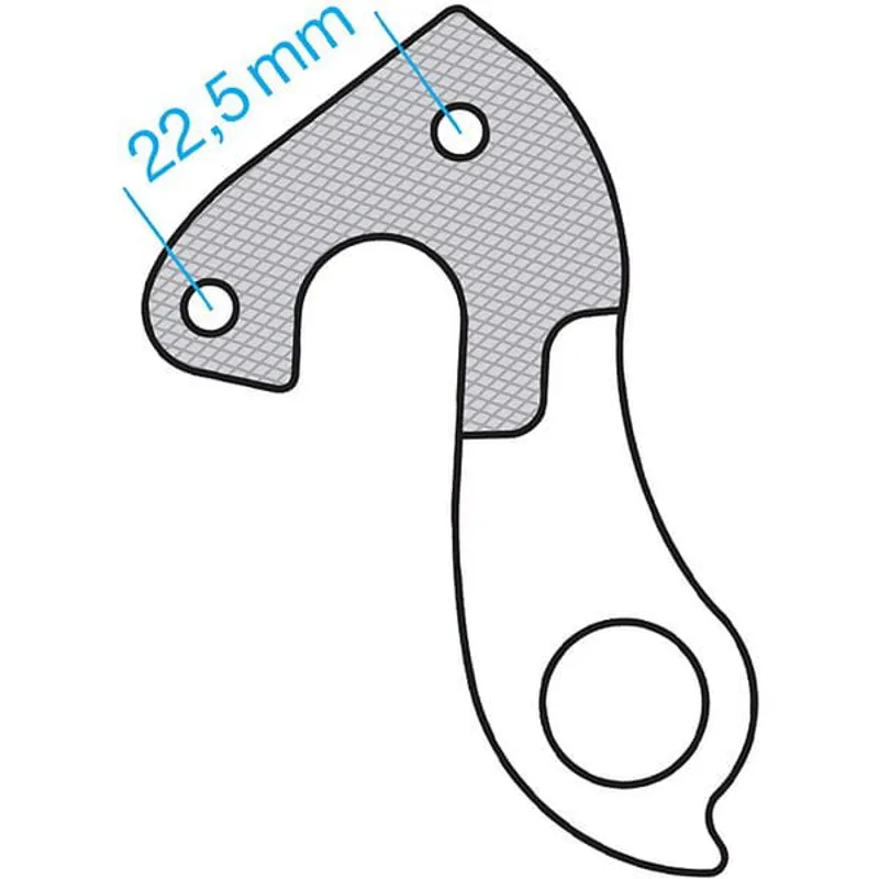 M Part Gear Hanger Various Bike Brands in Silver-3