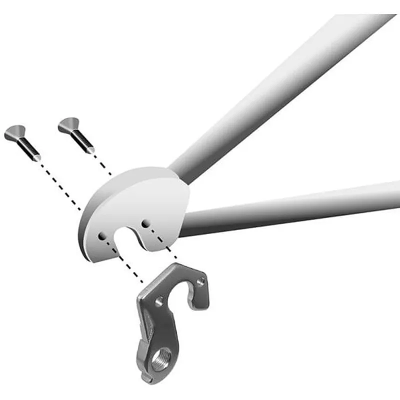 M Part Gear Hanger Various Bike Brands in Silver-2