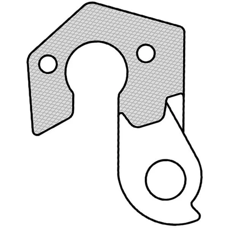 M Part Gear Hanger Various Bike Brands in Silver-3