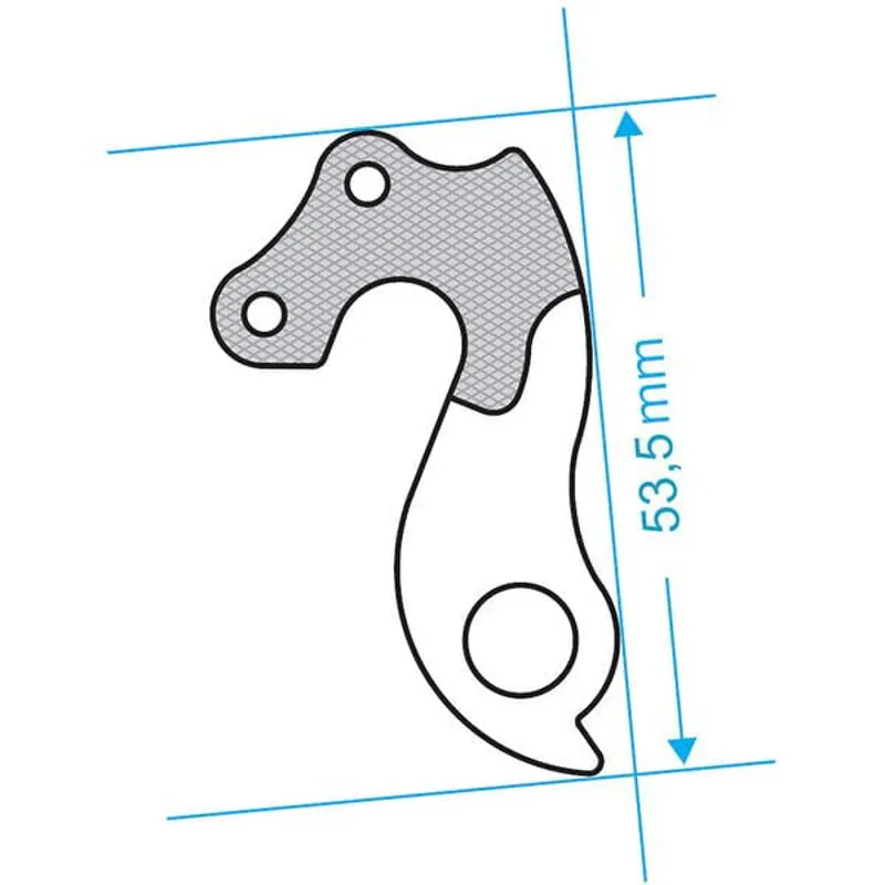 M Part Gear Hanger Various Bike Brands in Silver-3