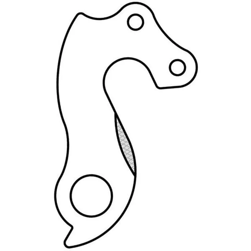 M Part Gear Hanger Various Bike Brands in Silver-4