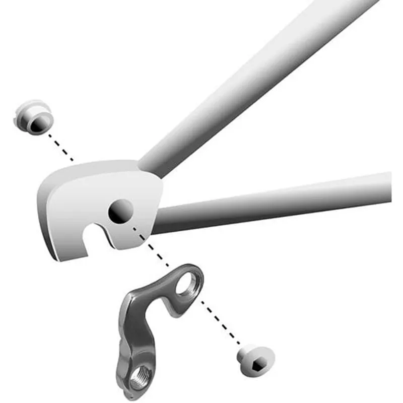 M Part Gear Hanger Various Bike Brands in Silver-2