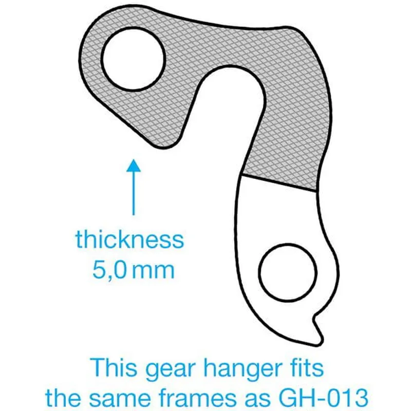 M Part Gear Hanger Various Bike Brands in Silver-3
