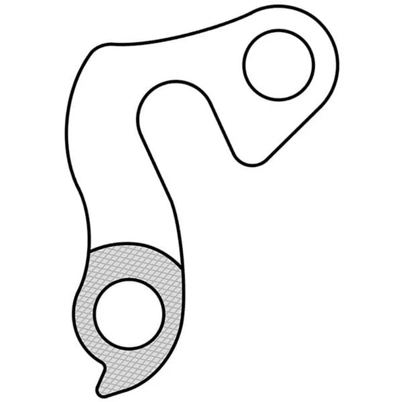 M Part Gear Hanger Various Bike Brands in Silver-4