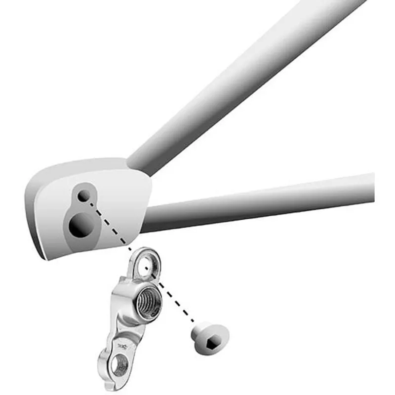 M Part Gear Hanger Direct Mount - M12 1.75 in Silver-2