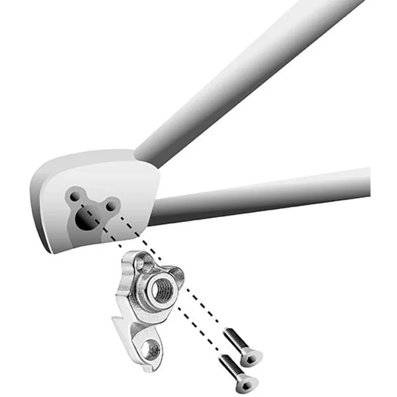 M Part Gear Hanger Direct Mount - M12 1.5 in Silver-2