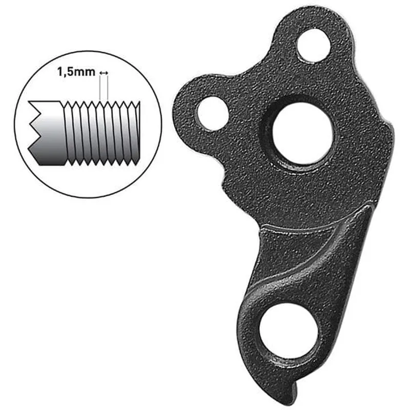 M Part Gear Hanger Direct Mount - M12 1.5 in Silver-1