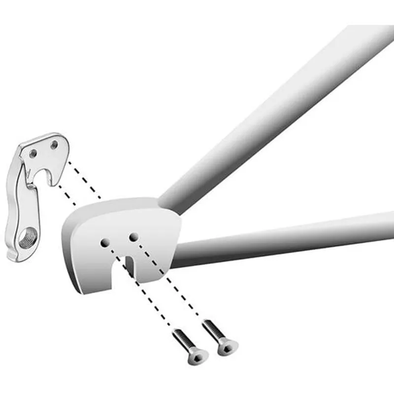 M Part Gear Hanger Various Bike Brands in Silver-2