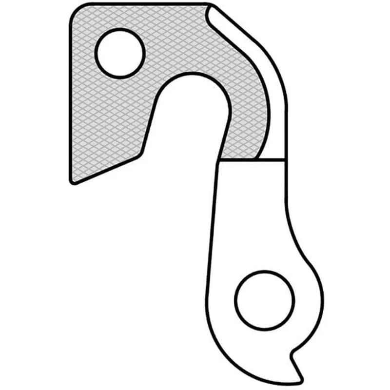 M Part Gear Hanger Various Bike Brands in Silver-3