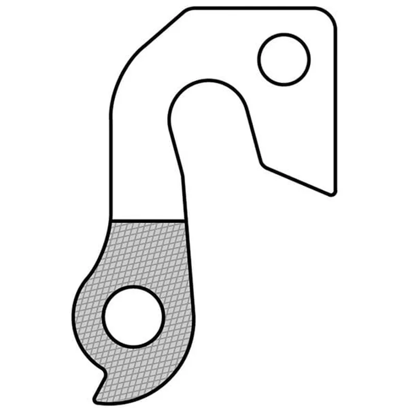 M Part Gear Hanger Various Bike Brands in Silver-4