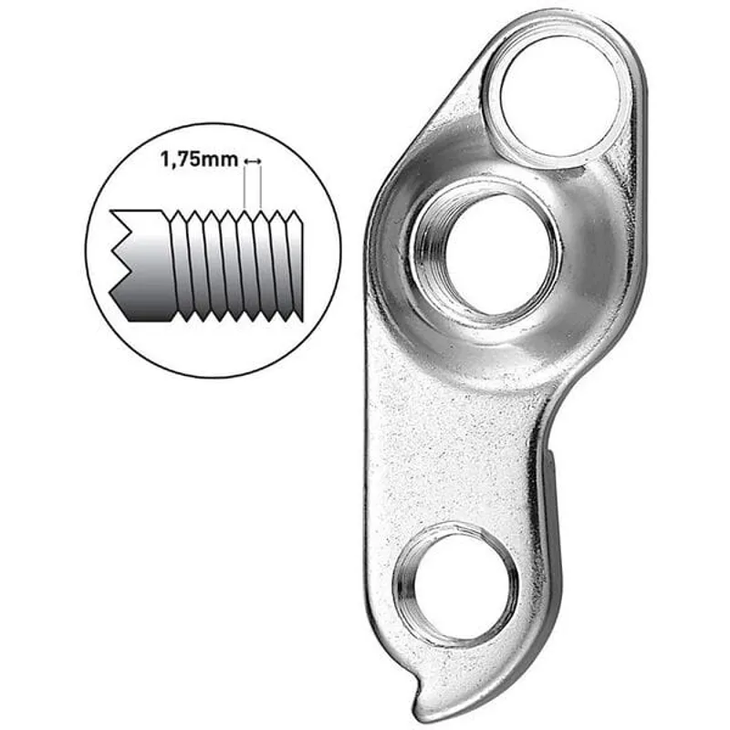 M Part Gear Hanger Various Bike Brands in Silver-1