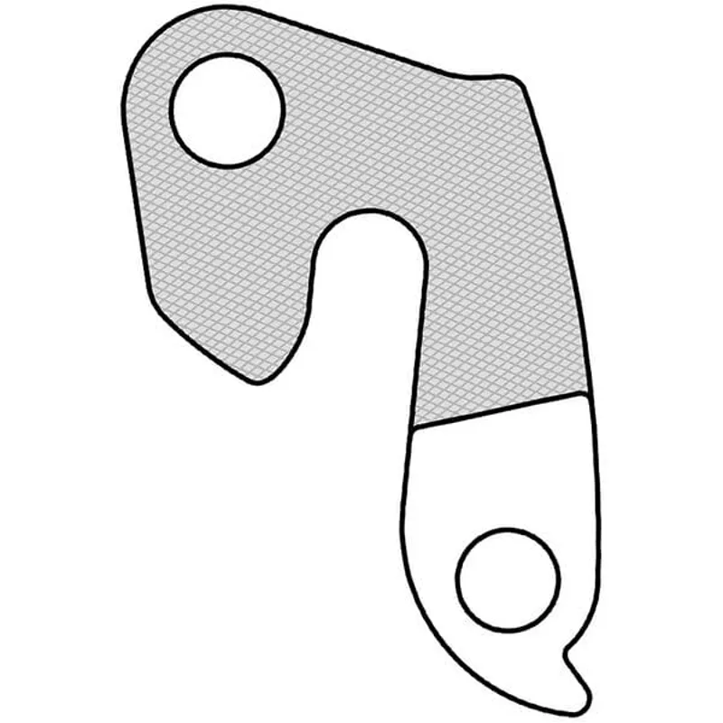 M Part Gear Hanger Various Bike Brands in Silver-3