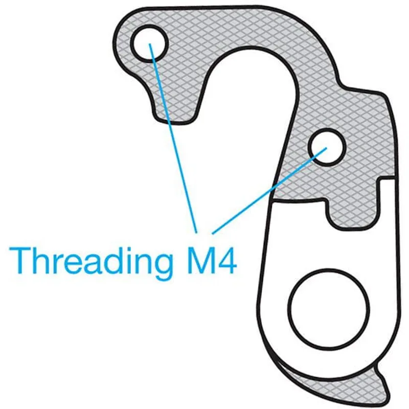 M Part Gear Hanger Trek in Silver-3