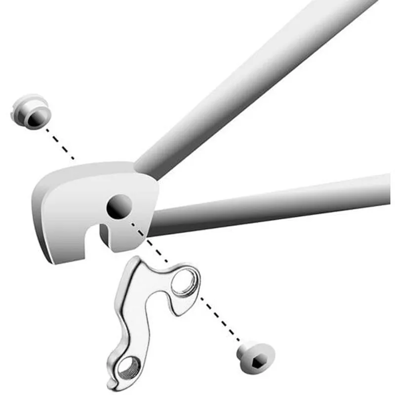 M Part Gear Hanger Various Bike Brands in Silver-2