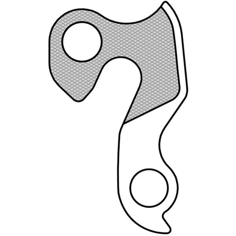 M Part Gear Hanger Various Bike Brands in Silver-3