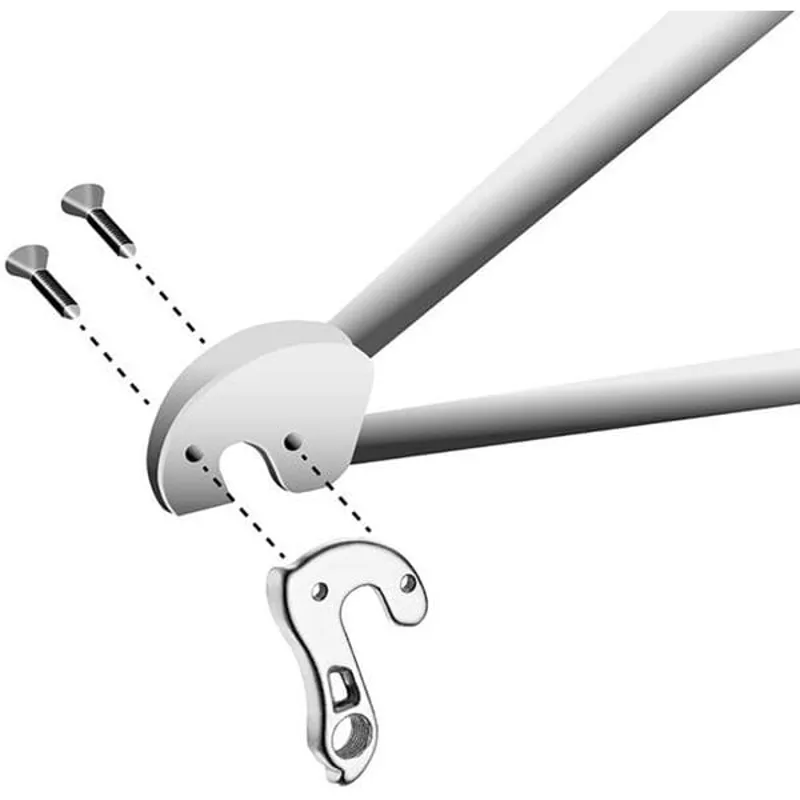 M Part Gear Hanger Various Bike Brands in Silver-2