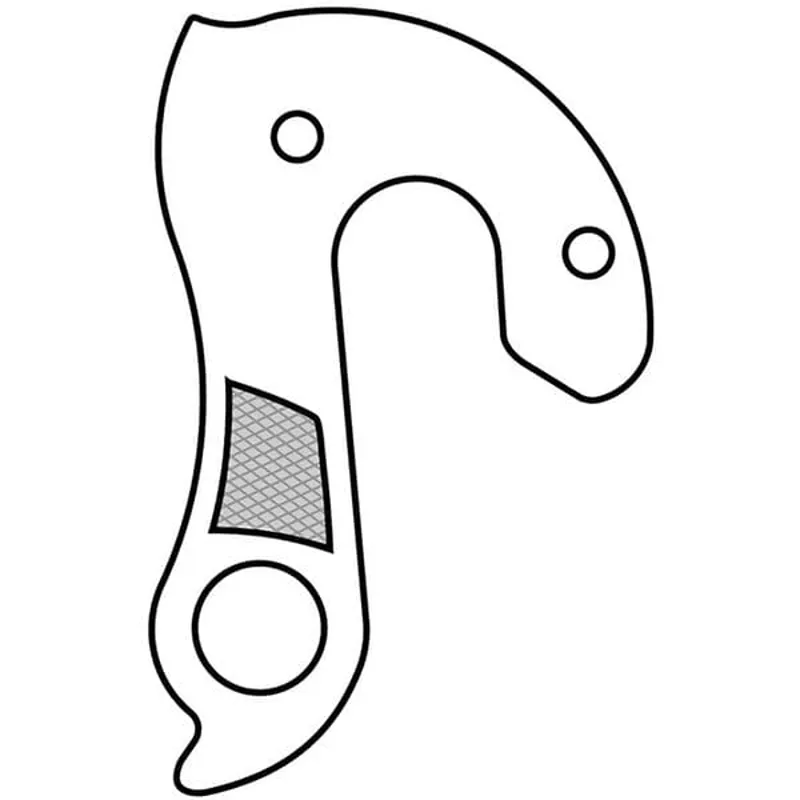 M Part Gear Hanger Various Bike Brands in Silver-4