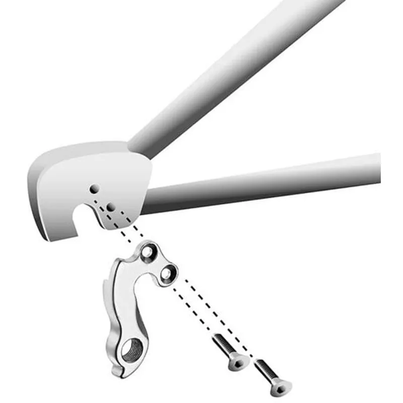 M Part Gear Hanger Various Bike Brands in Silver-2