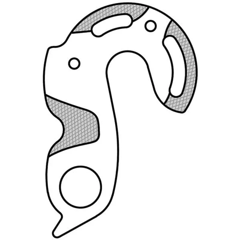 M Part Gear Hanger Cannondale in Silver-4
