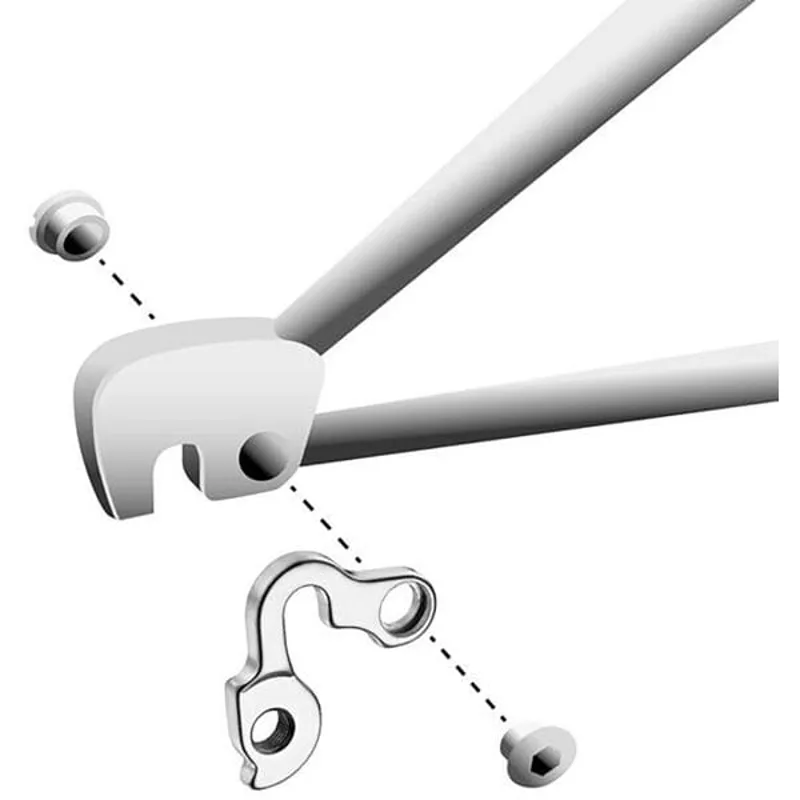 M Part Gear Hanger Various Bike Brands in Silver-2