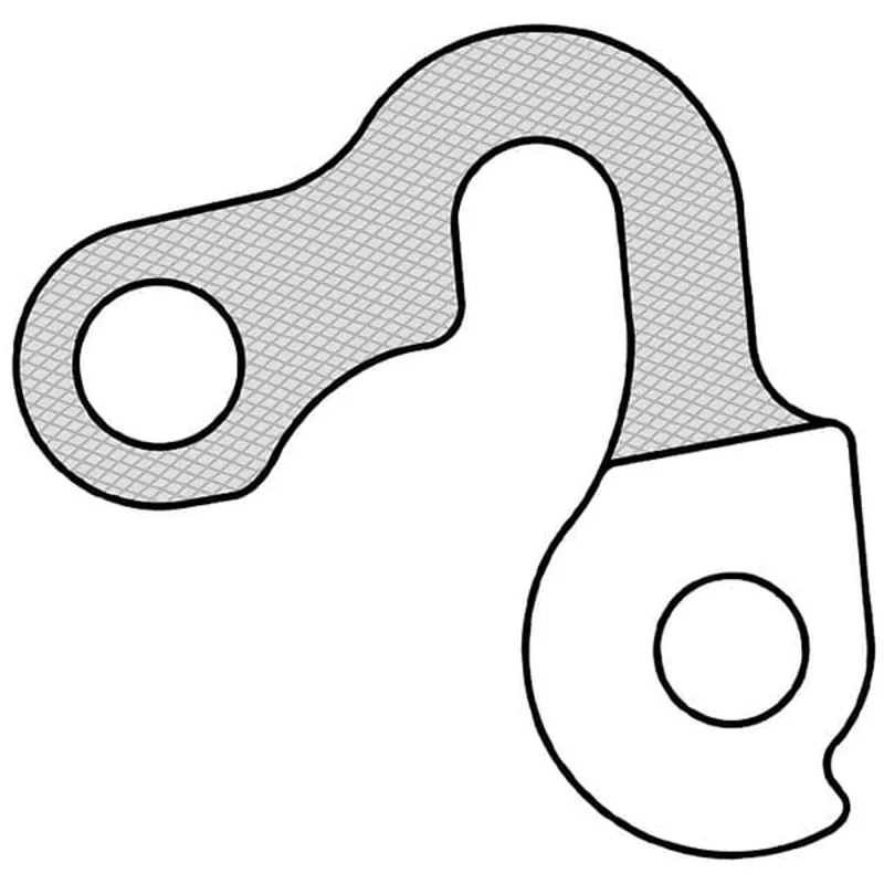 M Part Gear Hanger Various Bike Brands in Silver-3