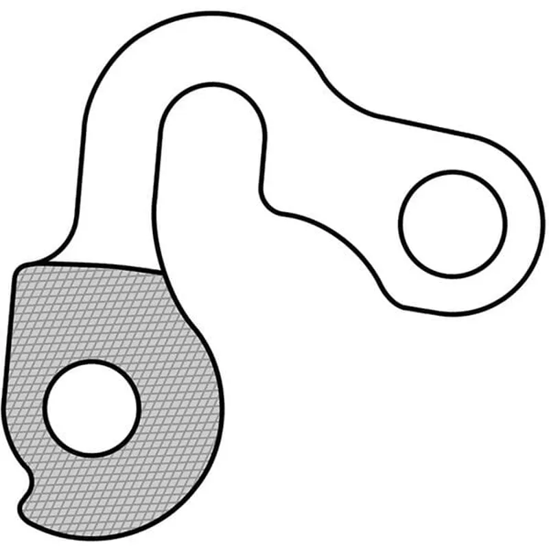 M Part Gear Hanger Various Bike Brands in Silver-4