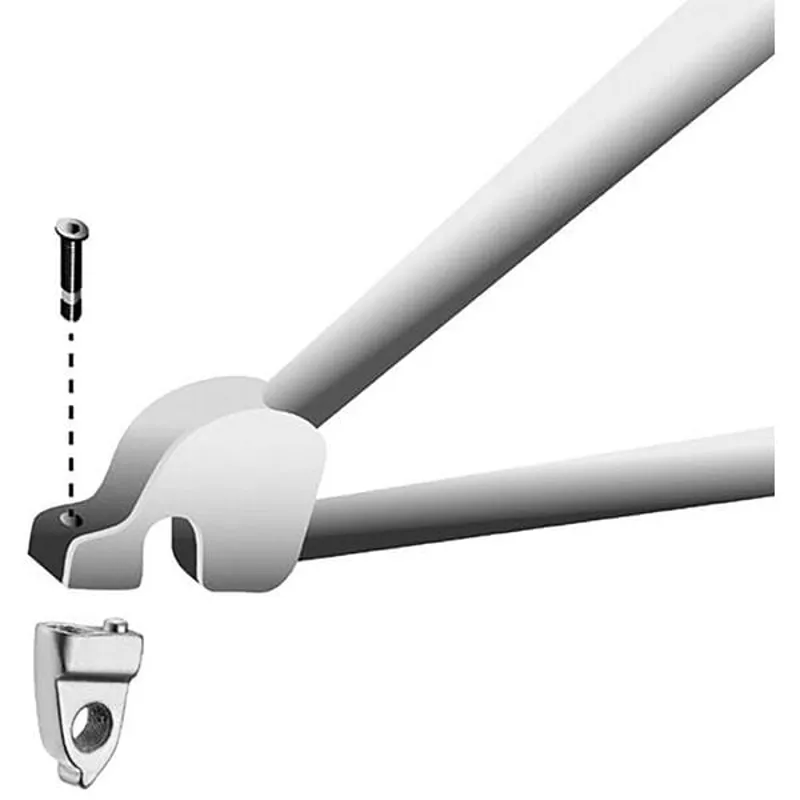 M Part Gear Hanger Various Bike Brands in Silver-2