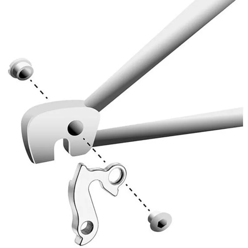 M Part Gear Hanger Various Bike Brands in Silver-2