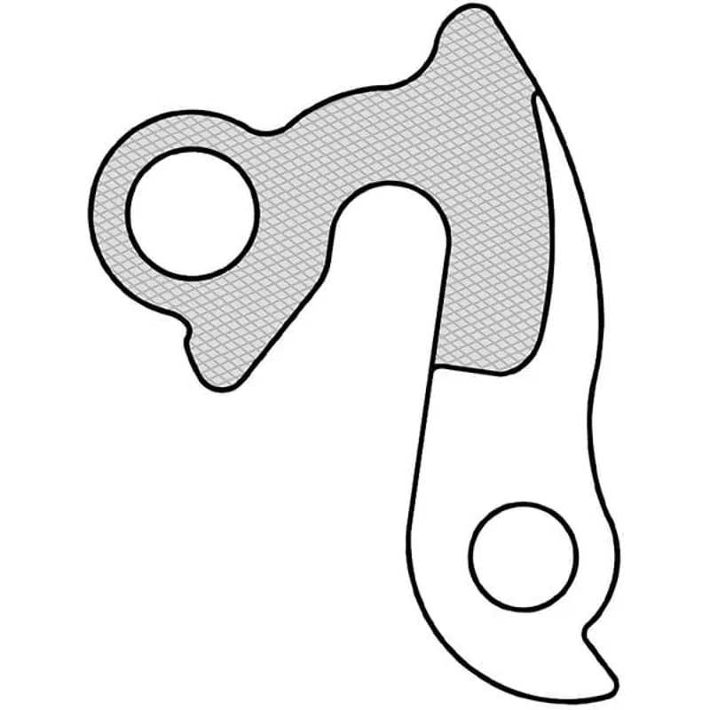 M Part Gear Hanger Various Bike Brands in Silver-3