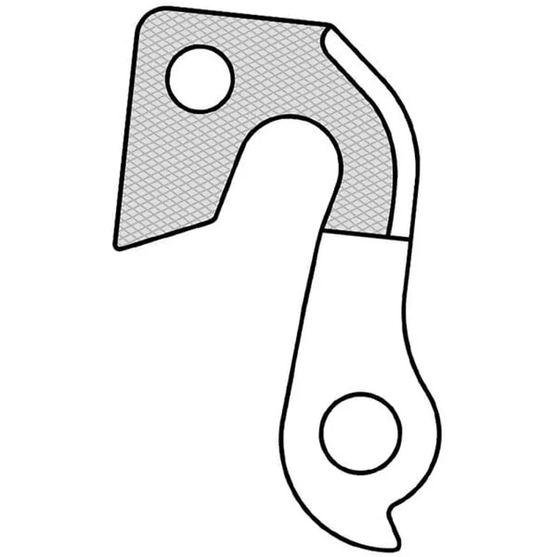 M Part Gear Hanger Various Bike Brands in Silver-3