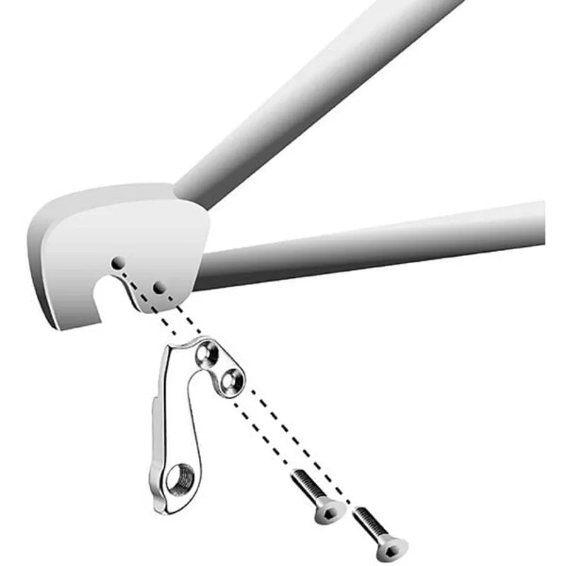 M Part Gear Hanger Cervelo Eddy Merckx in Silver-2