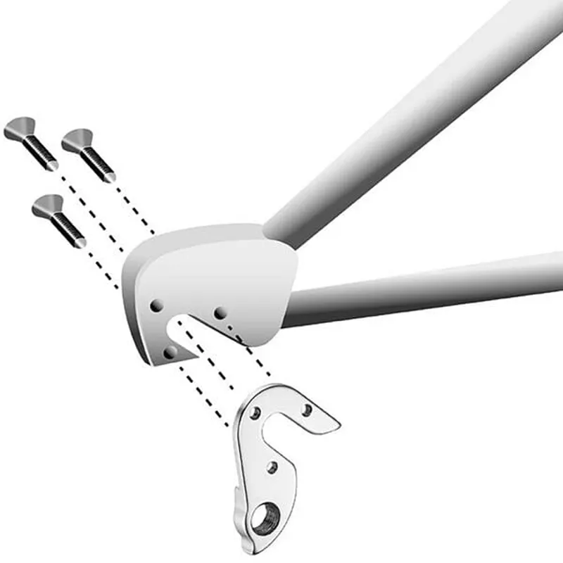 M Part Gear Hanger Various Bike Brands in Silver-2