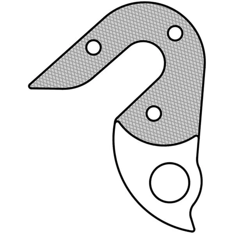 M Part Gear Hanger Various Bike Brands in Silver-3