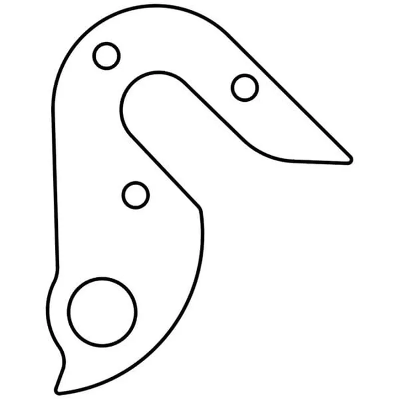 M Part Gear Hanger Various Bike Brands in Silver-4