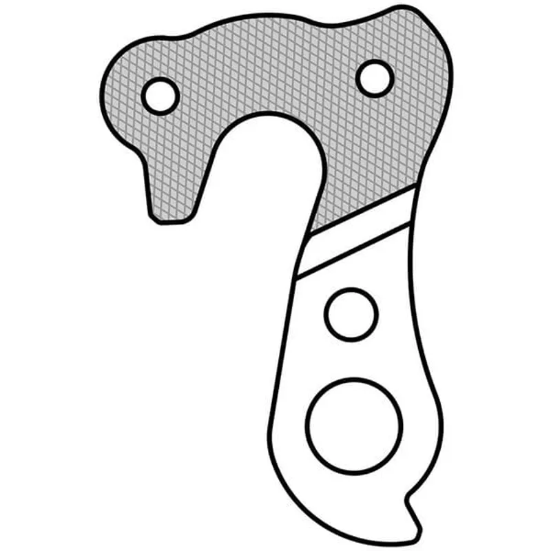 M Part Gear Hanger Lapierre Ghost in Silver-3