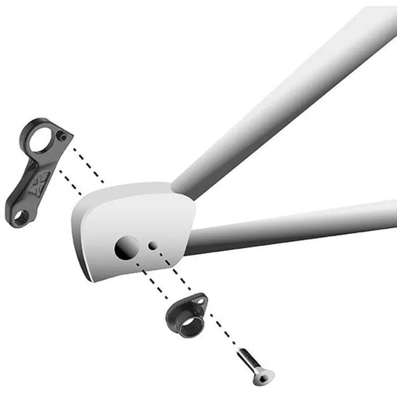 M Part Gear Hanger Cube - Hanger + Axle Cap in Black-2