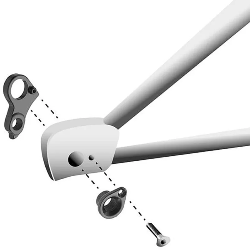 M Part Gear Hanger Cube - Hanger + Axle Cap in Black-2