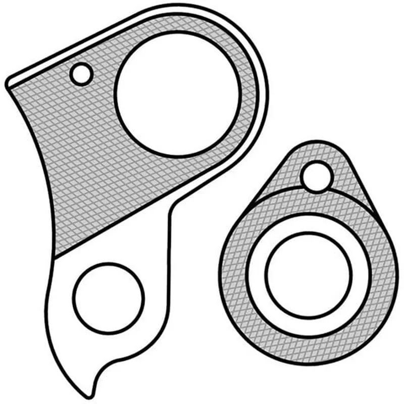 M Part Gear Hanger Cube - Hanger + Axle Cap in Black-3