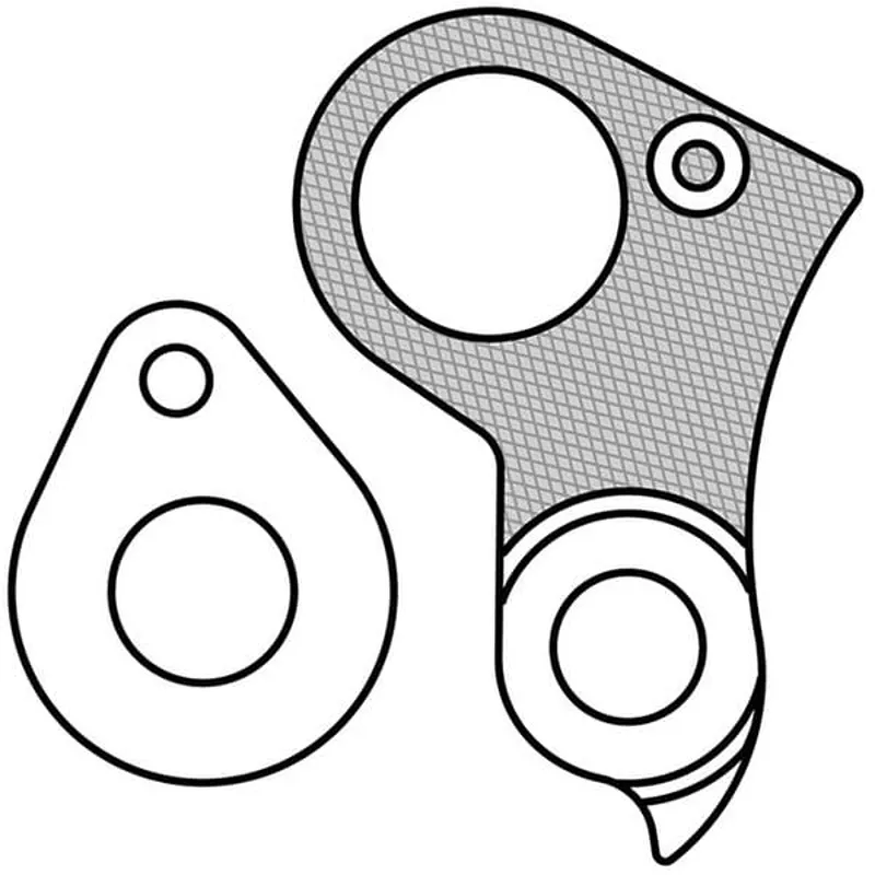 M Part Gear Hanger Cube - Hanger + Axle Cap in Black-4