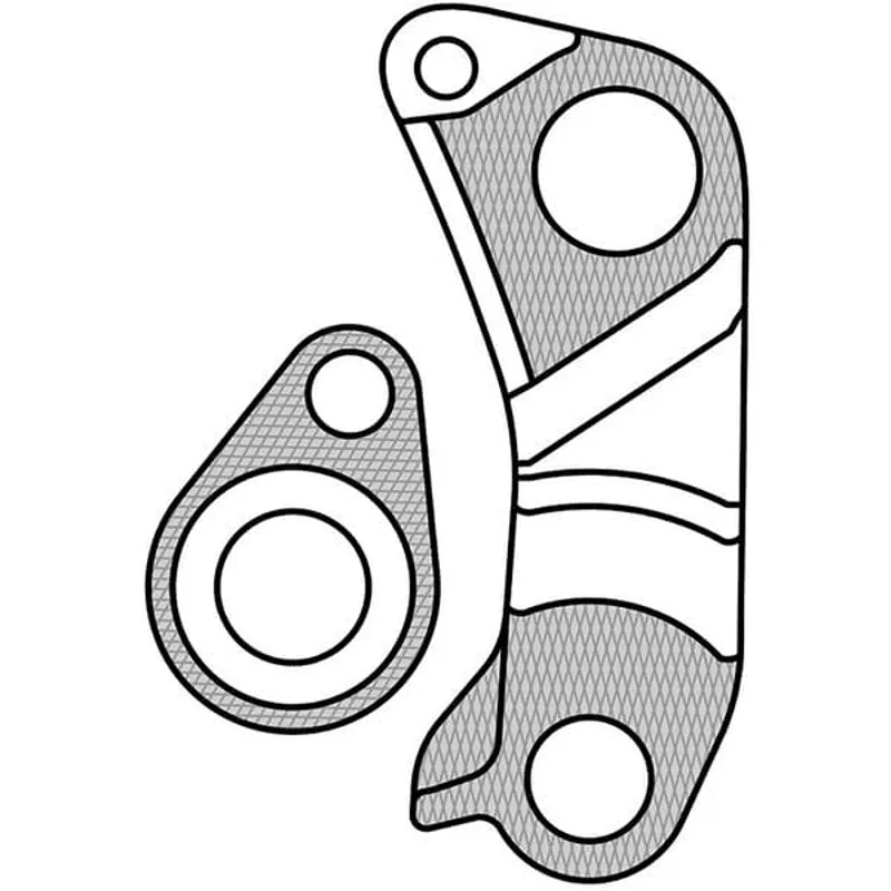 M Part Gear Hanger Scott - Hanger + Axle Cap in Black-4