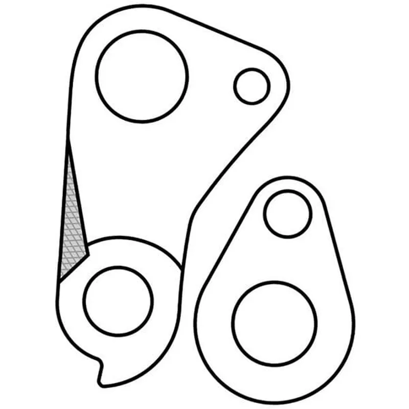 M Part Gear Hanger Scott - Hanger + Axle Cap in Black-3