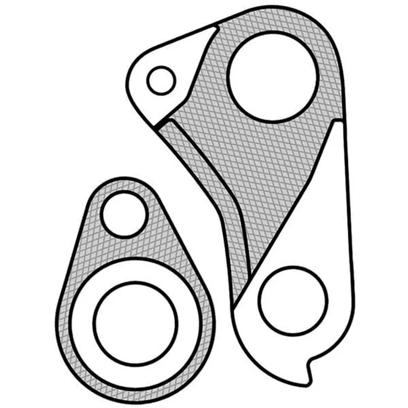 M Part Gear Hanger Scott - Hanger + Axle Cap in Black-4