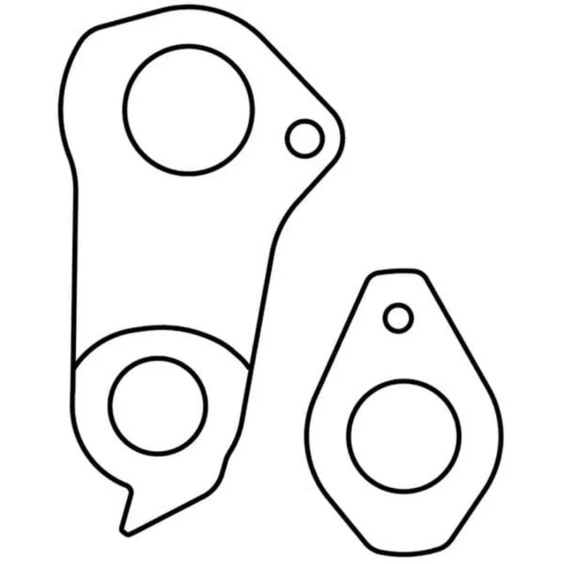 M Part Gear Hanger Giant - Hanger + Axle Cap in Black-4