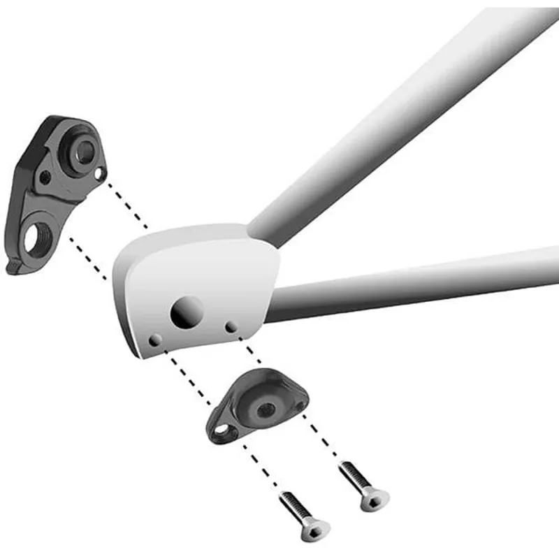 M Part Gear Hanger Giant - Hanger + Axle Cap in Black-2