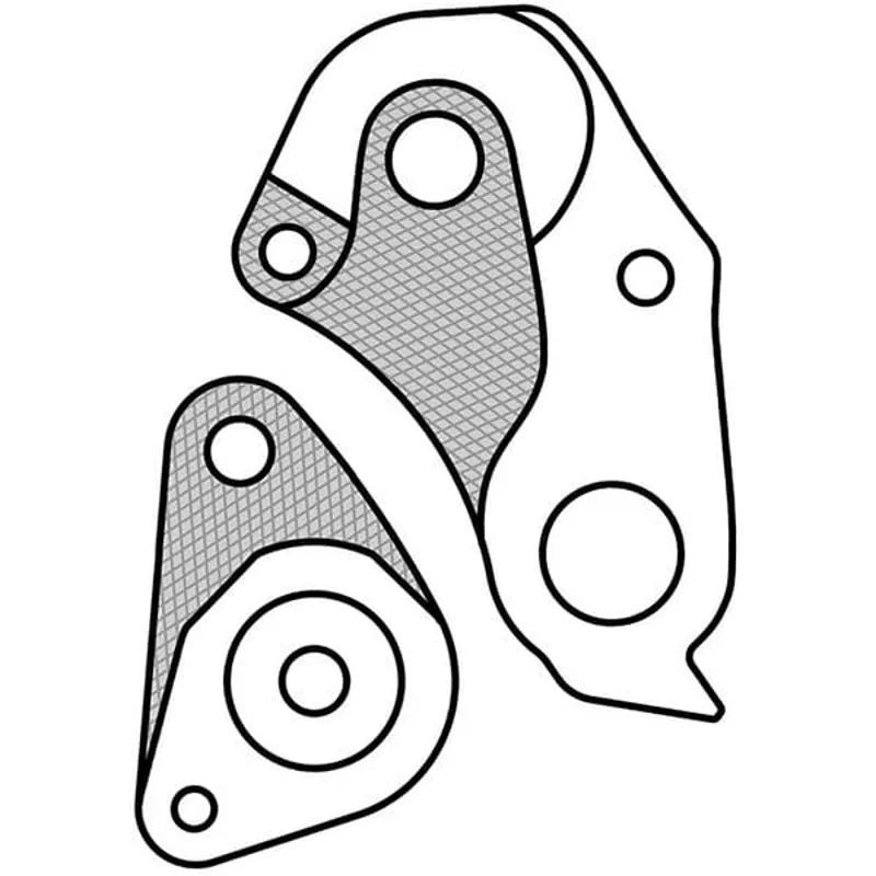 M Part Gear Hanger Giant - Hanger + Axle Cap in Black-3