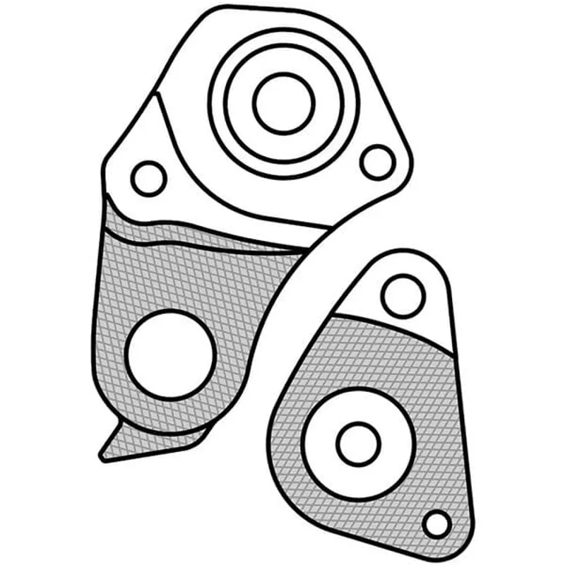 M Part Gear Hanger Giant - Hanger + Axle Cap in Black-4