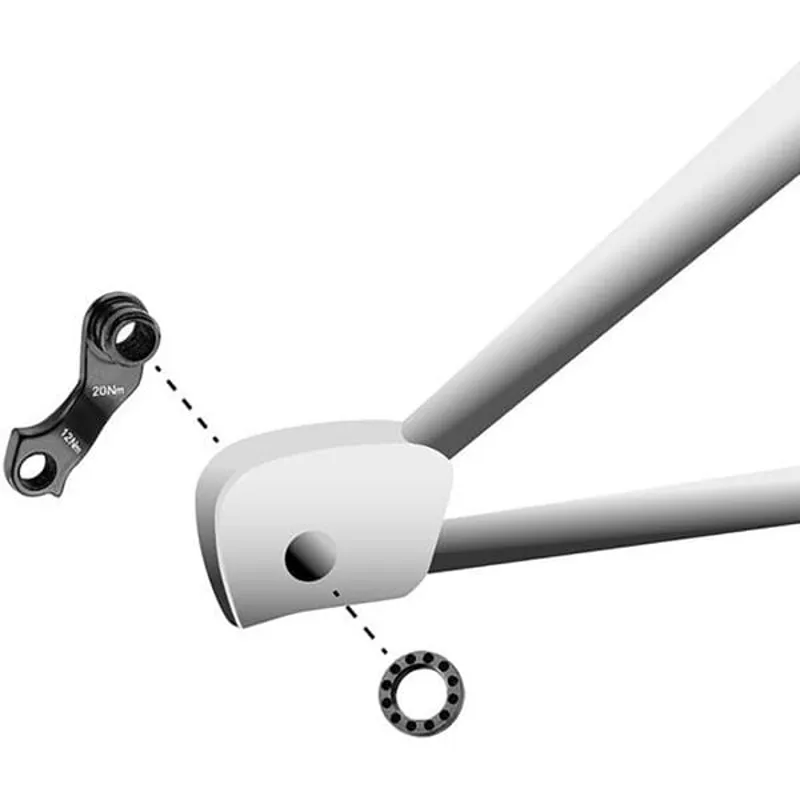 M Part Gear Hanger KTM Direct Mount M12 1.75 in Black-2