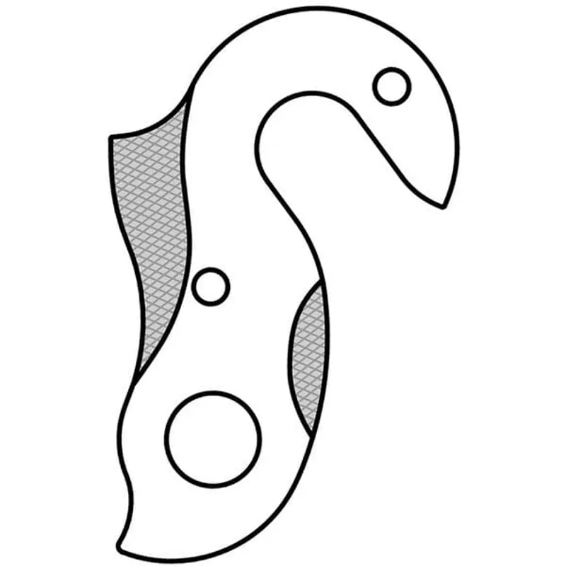 M Part Gear Hanger Colnago in Silver-4