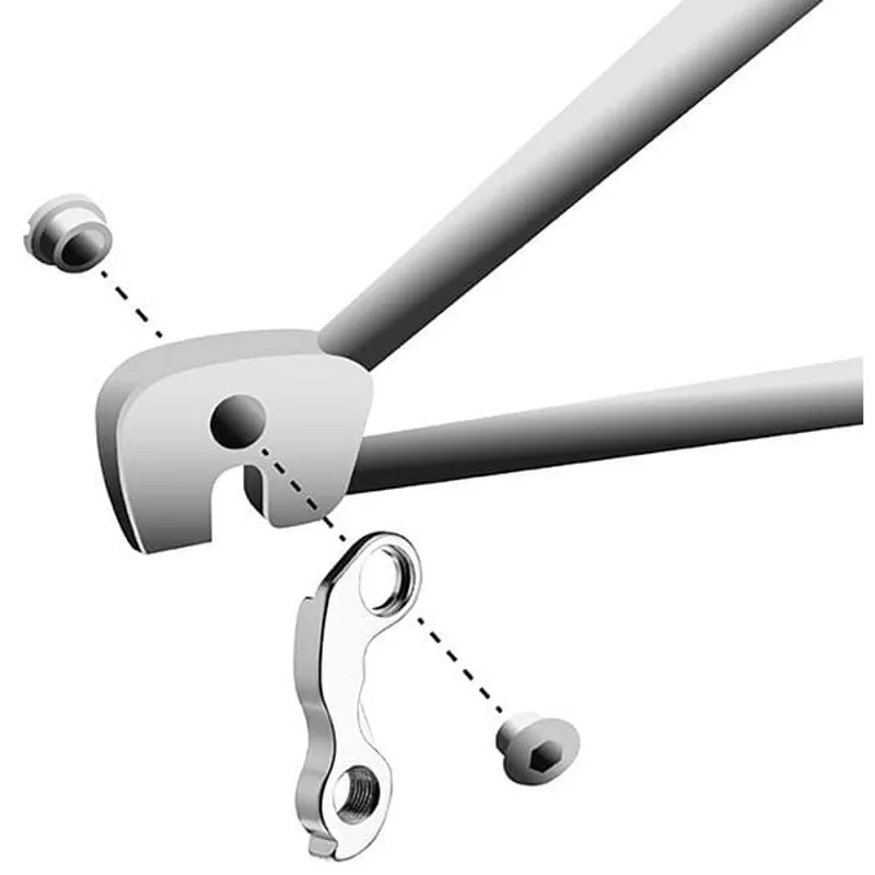 M Part Gear Hanger Bergamont in Silver-2